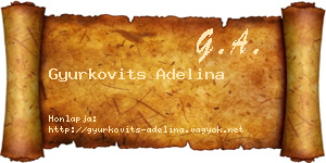 Gyurkovits Adelina névjegykártya